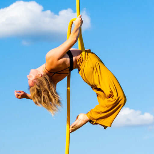 Klaudia on Aerial Rope